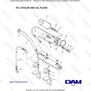 Mercruiser D254 TURBO AC -...