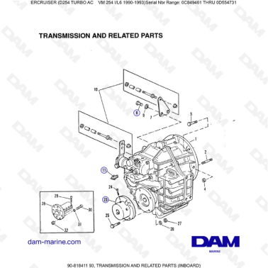 Mercruiser D254 TURBO AC -...