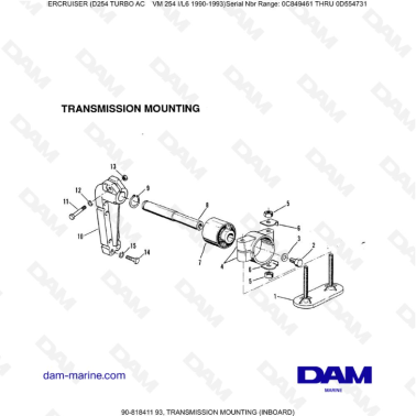 Mercruiser D254 TURBO AC -...