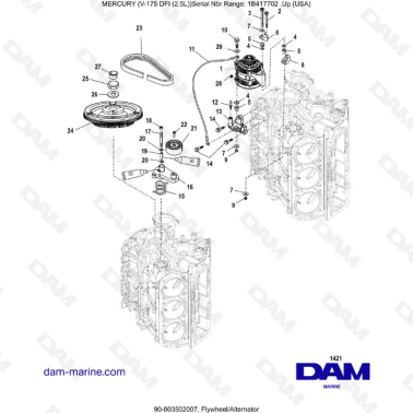 MERCURY MARINER 175 OPTIMAX - Flywheel/Alternator