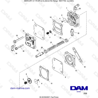 MERCURY MARINER 175 OPTIMAX - Fuel Pump