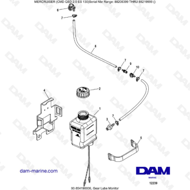 MERCRUISER CMD QSD 2.0 ES 130 - Gear Lube Monitor