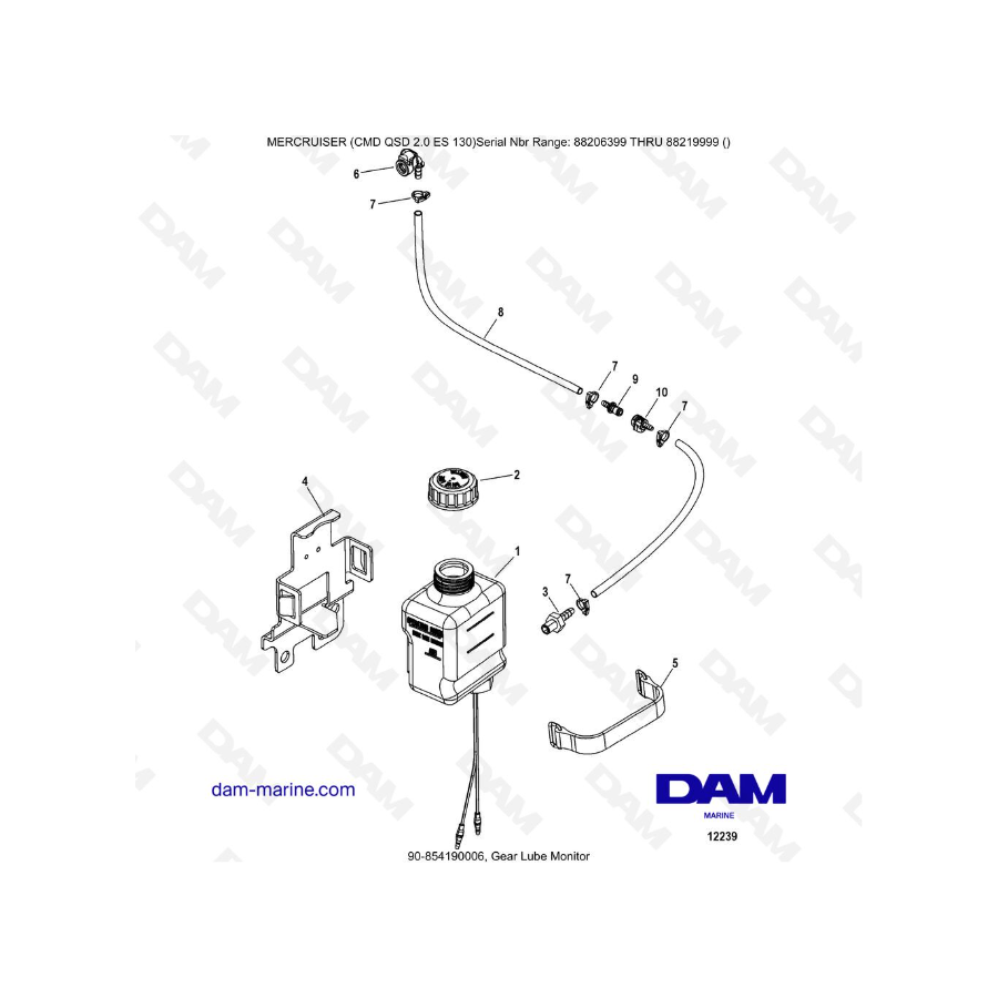 MERCRUISER CMD QSD 2.0 ES 130 - Gear Lube Monitor