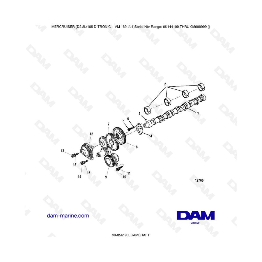 Mercruiser D2.8L 165 D-TRONIC - Camshaft