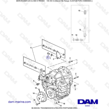 Mercruiser D4.2 - 300D - TRONIC - TRANSMISSION && RELATED PARTS - INBOARD