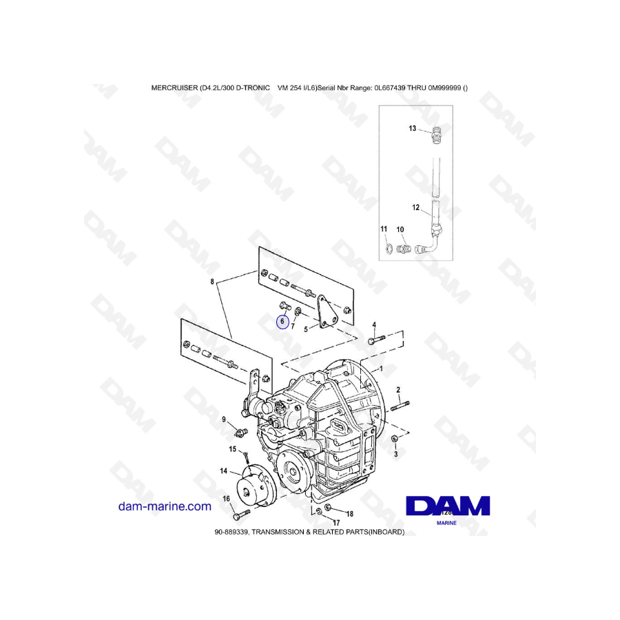 Mercruiser D4.2 - 300D - TRONIC - TRANSMISSION && RELATED PARTS - INBOARD