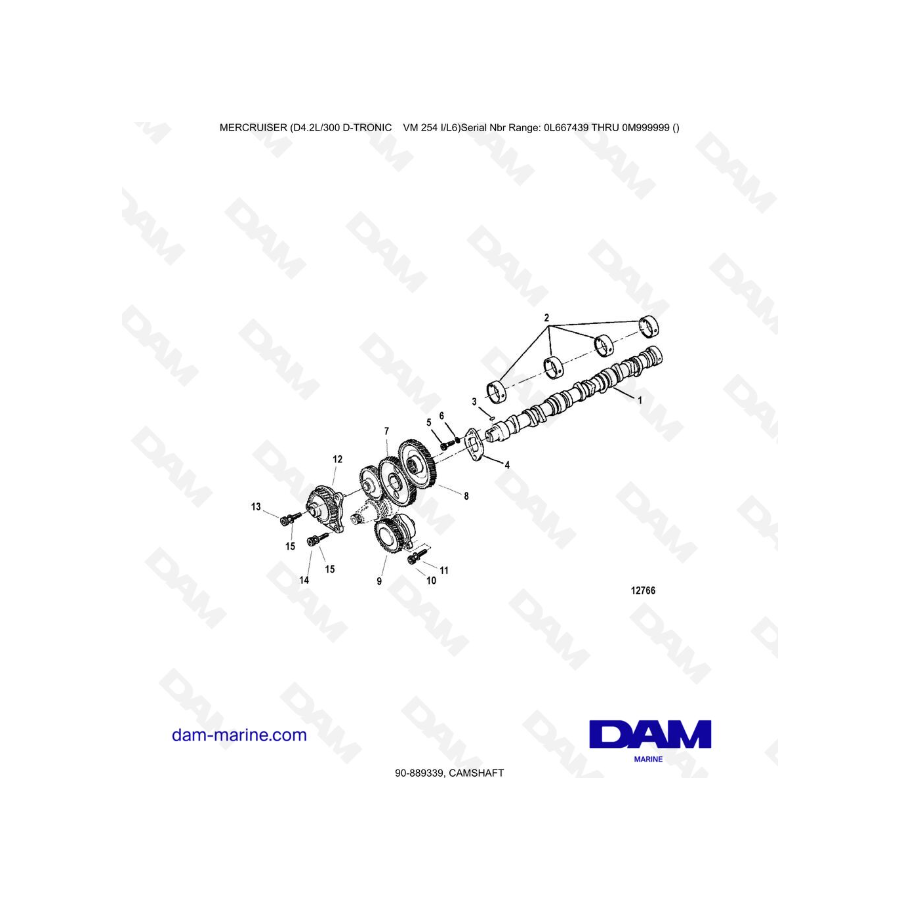 Mercruiser D4.2 - 300D - TRONIC - CAMSHAFT
