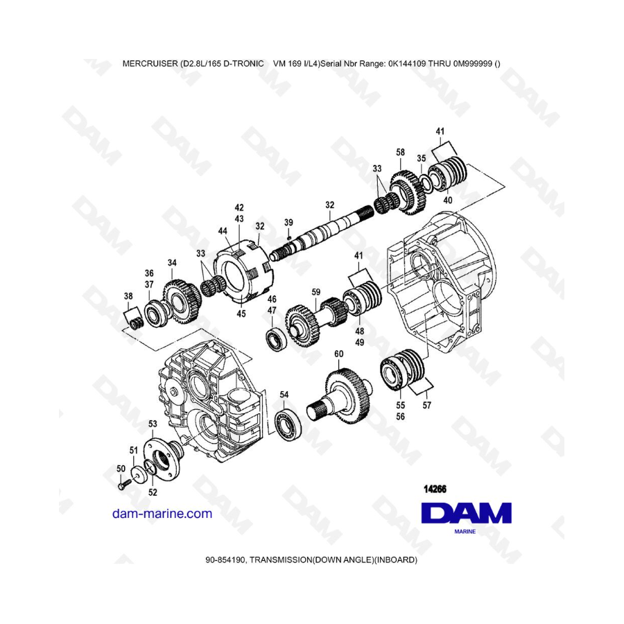 Mercruiser D2.8L D-TRONIC - TRANSMISSION(DOWN ANGLE)(INBOARD) Mercruiser D2.8L D-TRONIC - TRANSMISSION(DOWN ANGLE)(INBOARD)
