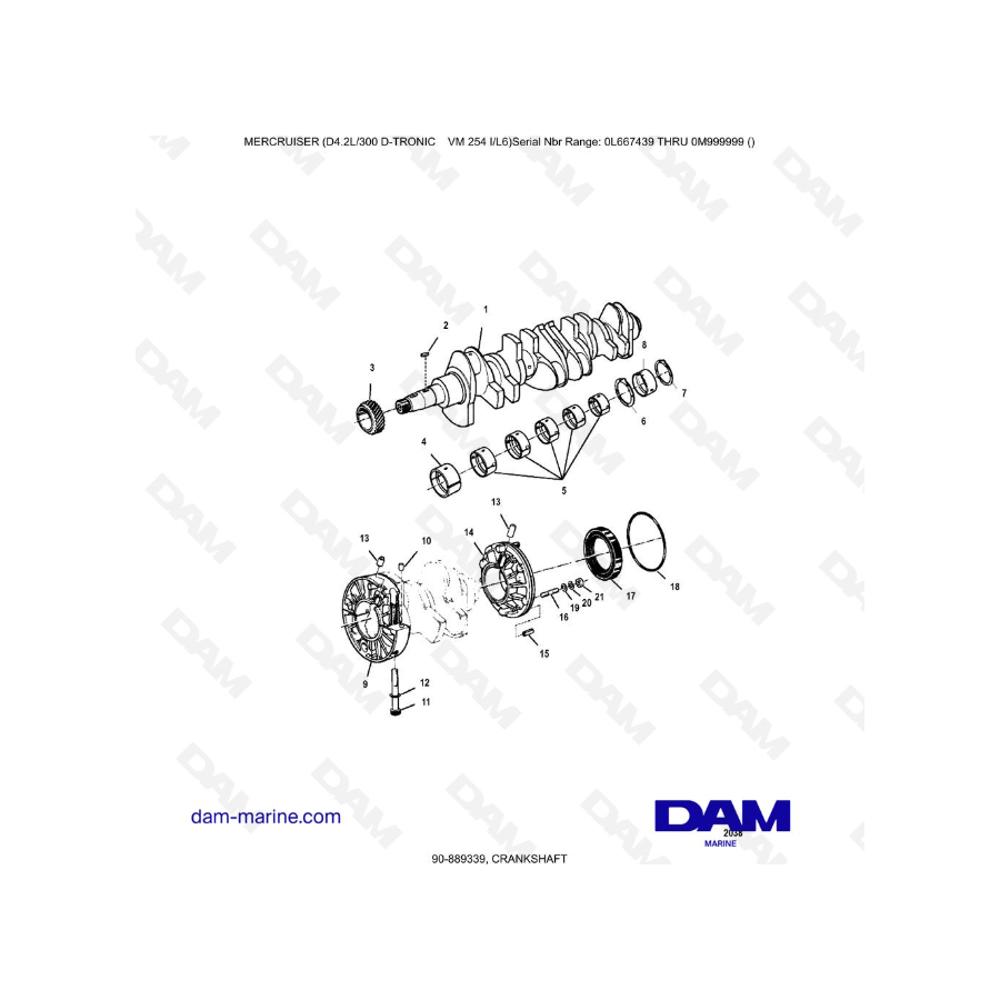 Mercruiser D4.2 - 300D - TRONIC - CRANKSHAFT