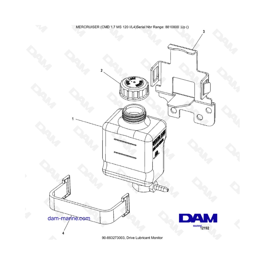 Mercruiser CMD 1.7L MS - Drive Lubricant Monitor