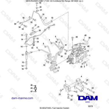 Mercruiser CMD 1.7L MS - Fuel Injection System