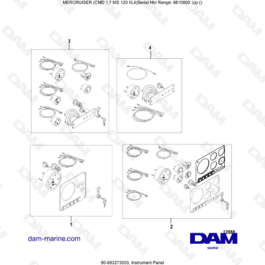 Mercruiser CMD 1.7L MS - Instrument Panel