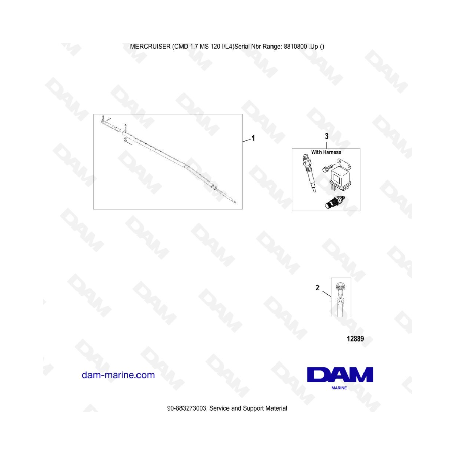 Mercruiser CMD 1.7 MS 120 - Service and Support Material