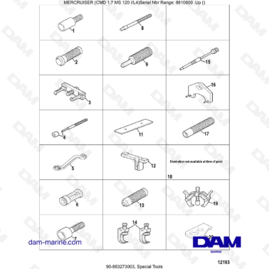 Mercruiser CMD 1.7 MS 120 - Special Tools