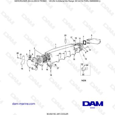 Mercruiser D4.2L 250 D-TRONIC - AIR COOLER