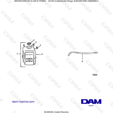 Mercruiser D4.2L 300 D-TRONIC - Coolant Recovery