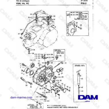 Yanmar YSM8 / YSM12 - CYL. SIDE COVER & LUB. OIL SYSTEM