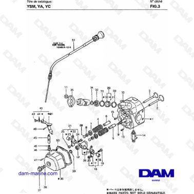 Yanmar YSM8 / YSM12 - CYL. HEAD & DECOMPRESSION REMOTE CONTROL