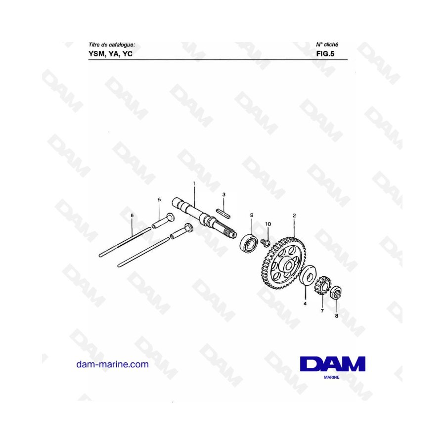 Yanmar YSM8 / YSM12 - CAMSHAFT 