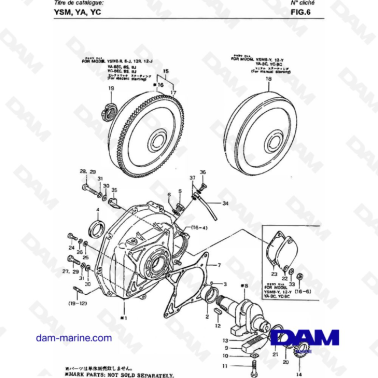 Yanmar YSM8 / YSM12 - MAIN BEARING & CRANKSHAFT