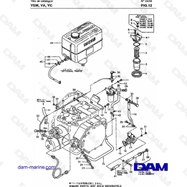 Yanmar YSM8 / YSM12 - FUEL OIL SYSTEM