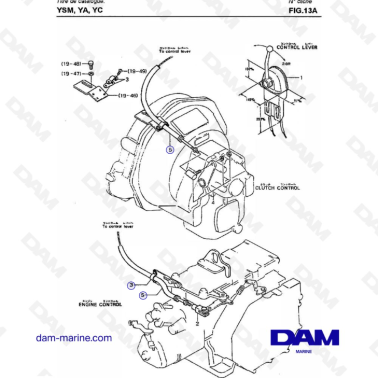 Yanmar YSM8 / YSM12 - MORSE-MADE REMOTE-CONTROL DEVICE [SPECIAL OROER PARTS]