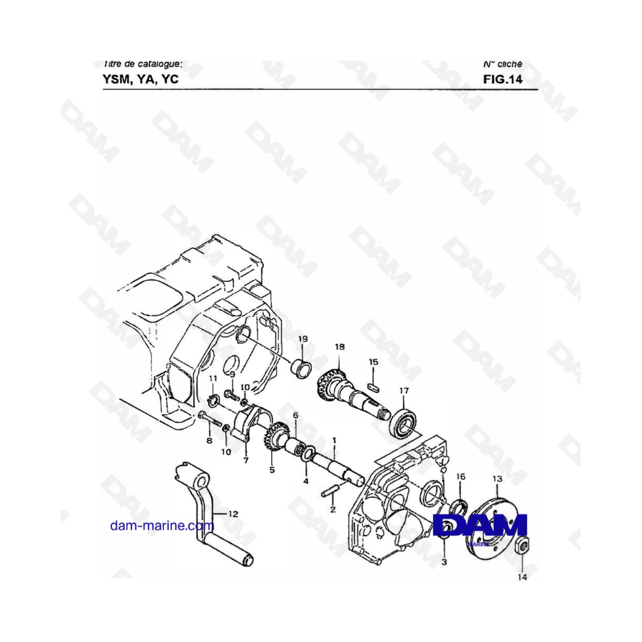 Yanmar YSM8 / YSM12 - MANUAL STARTING & P.T.O. SHAFT DEVICE 