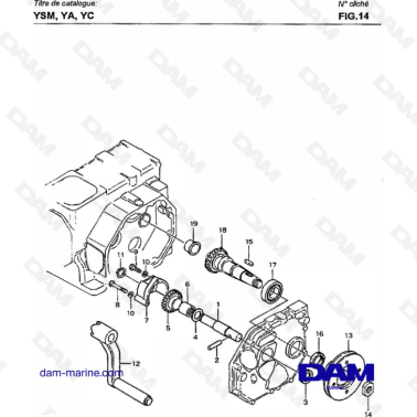 Yanmar YSM8 / YSM12 - MANUAL STARTING & P.T.O. SHAFT DEVICE