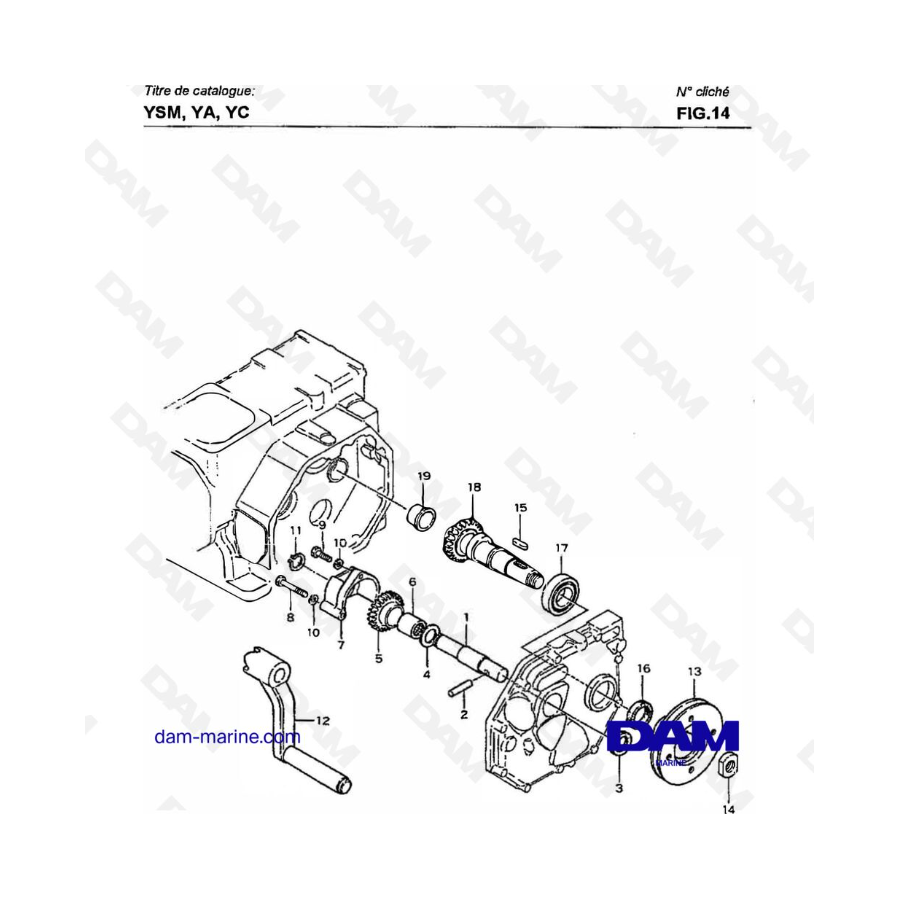 Yanmar YSM8 / YSM12 - ARRANQUE MANUAL Y TDF DISPOSITIVO DE EJE