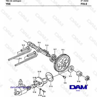 Yanmar YSE8 / YSE12 - CAMSHAFT