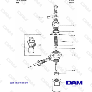 Yanmar YSE8 / YSE12 - FUEL INJECTION VALVE