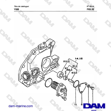 Yanmar YSB8 / YSB12 - LO PUMP
