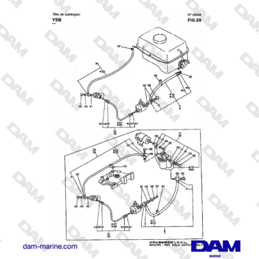 Yanmar YSB8 / YSB12 - FO PIPE