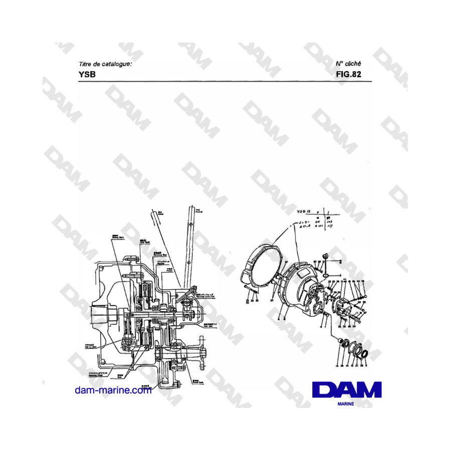Yanmar YSB8 / YSB12 - CAJA DE CASE