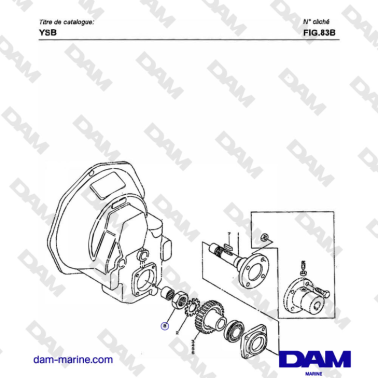 Yanmar YSB8 / YSB12 - THRUST SHAFT