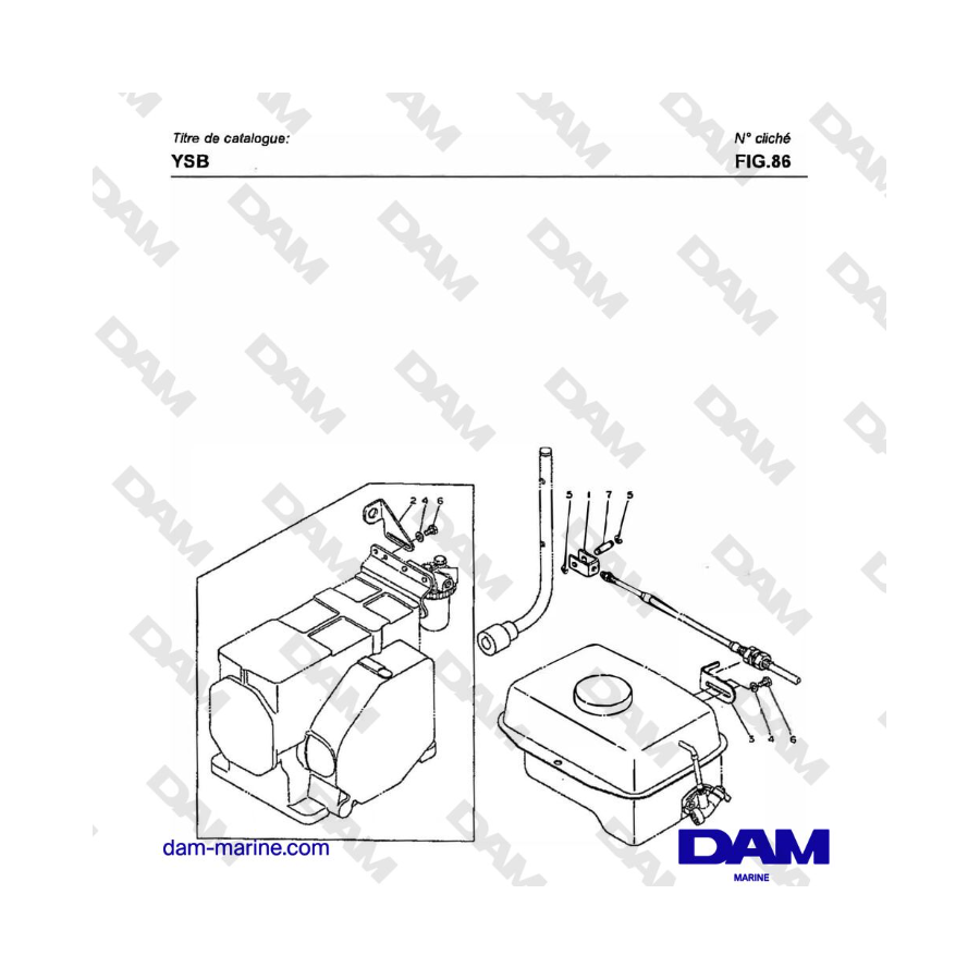 Yanmar YSB8 / YSB12 - CONTROL REMOTO DEL EMBRAGUE