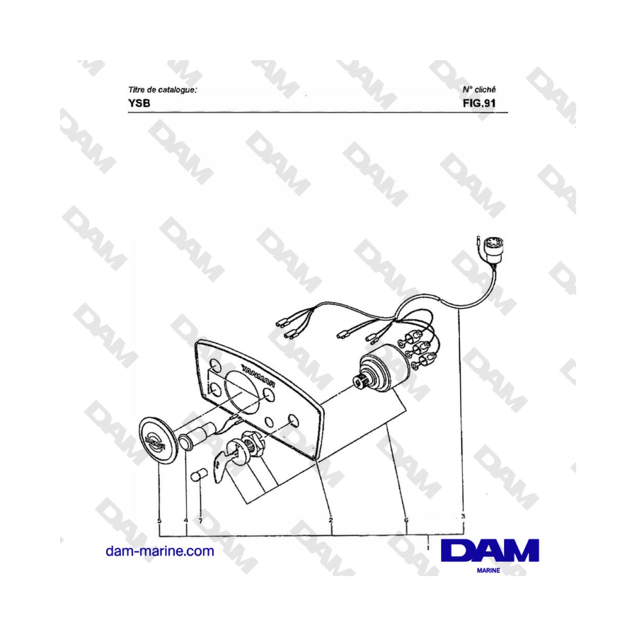 Yanmar YSB8 / YSB 12 - GAUGE PANEL