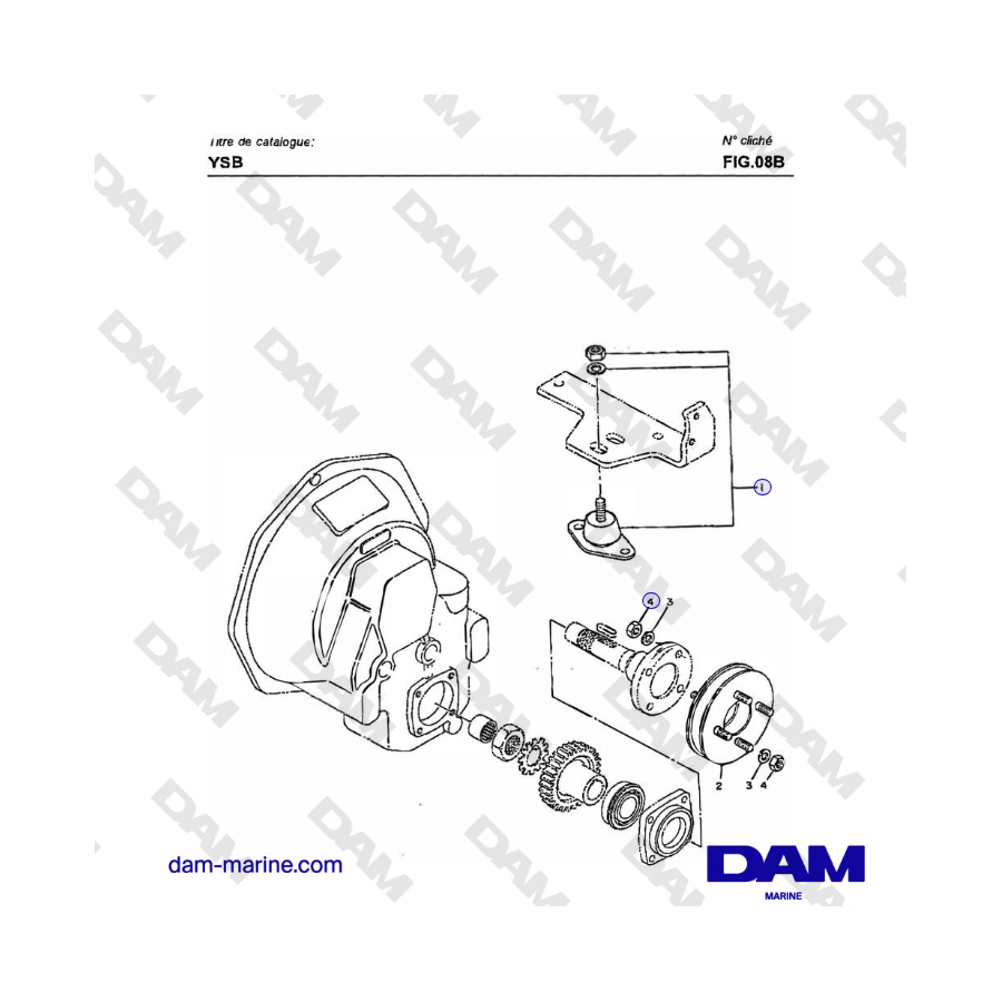 Yanmar YSB8 / YSB12 - MONTAJE FLEXIBLE