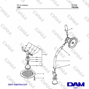 Yanmar YSB8 / YSB12 - KINGSTONE COCK