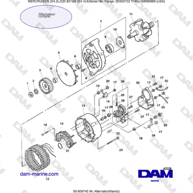 Mercruiser 4.2L 220 IDI -...