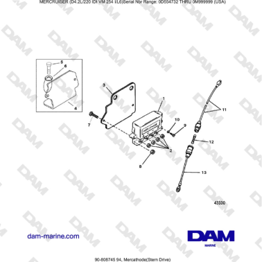 Mercruiser 4.2L 220 IDI -...
