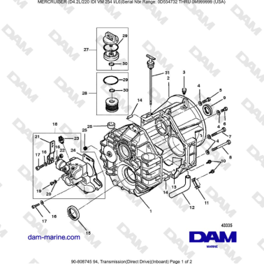Mercruiser 4.2L 220 IDI - Transmission(Direct Drive)(Inboard) (1)