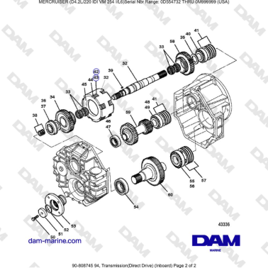 Mercruiser 4.2L 220 IDI - Transmission(Direct Drive) (Inboard) (2)