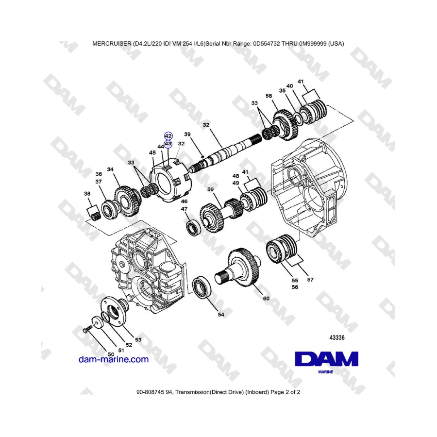 Mercruiser 4.2L 220 IDI - Transmission(Direct Drive) (Inboard) (2)