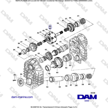 Mercruiser 4.2L 220 IDI - Transmission(V-Drive) (Inboard) (2)