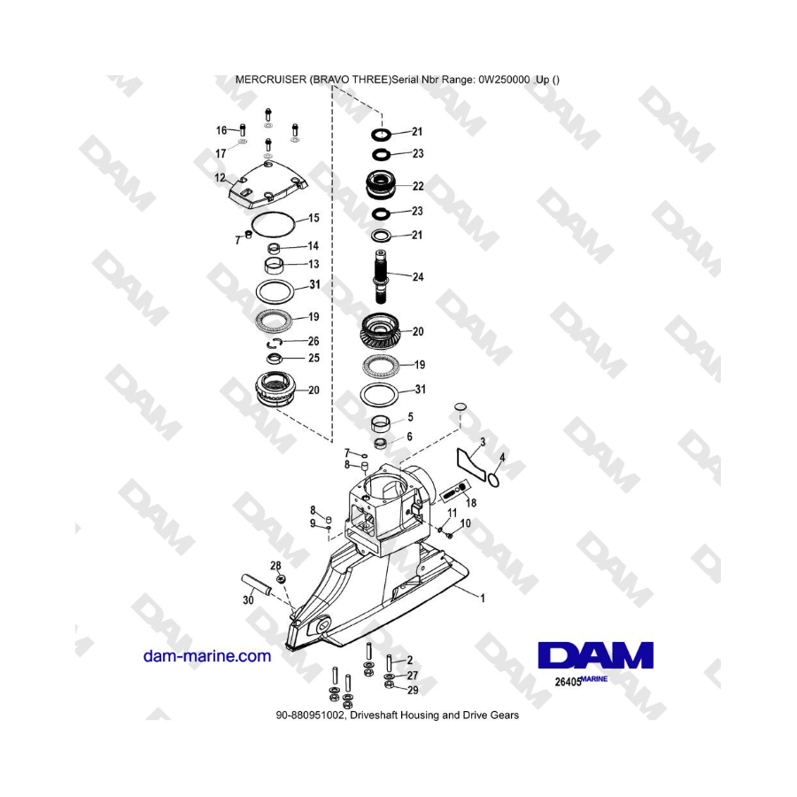 Mercruiser Bravo 3 - Upper Drive