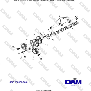 Mercruiser 4.2L 200 LD - CAMSHAFT