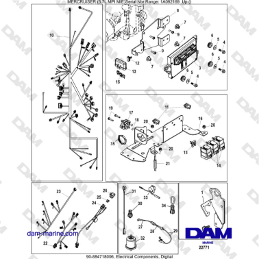 Mercruiser 5.7L MPI MIE - Electrical Components, Digital