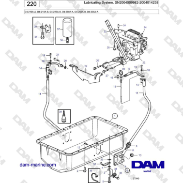 Volvo Penta D4-210A-A,...