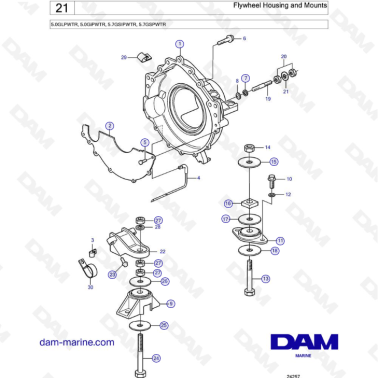 Volvo Penta 5.7L GS -...